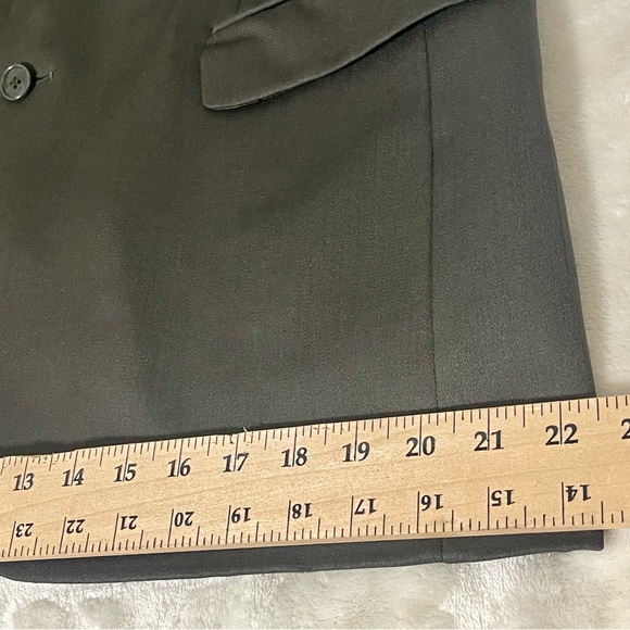 JONES NEW YORK Vtg Mens Gray Golden Fil Wool Suit Jacket 42L USA Career Blazer - Picture 7 of 13